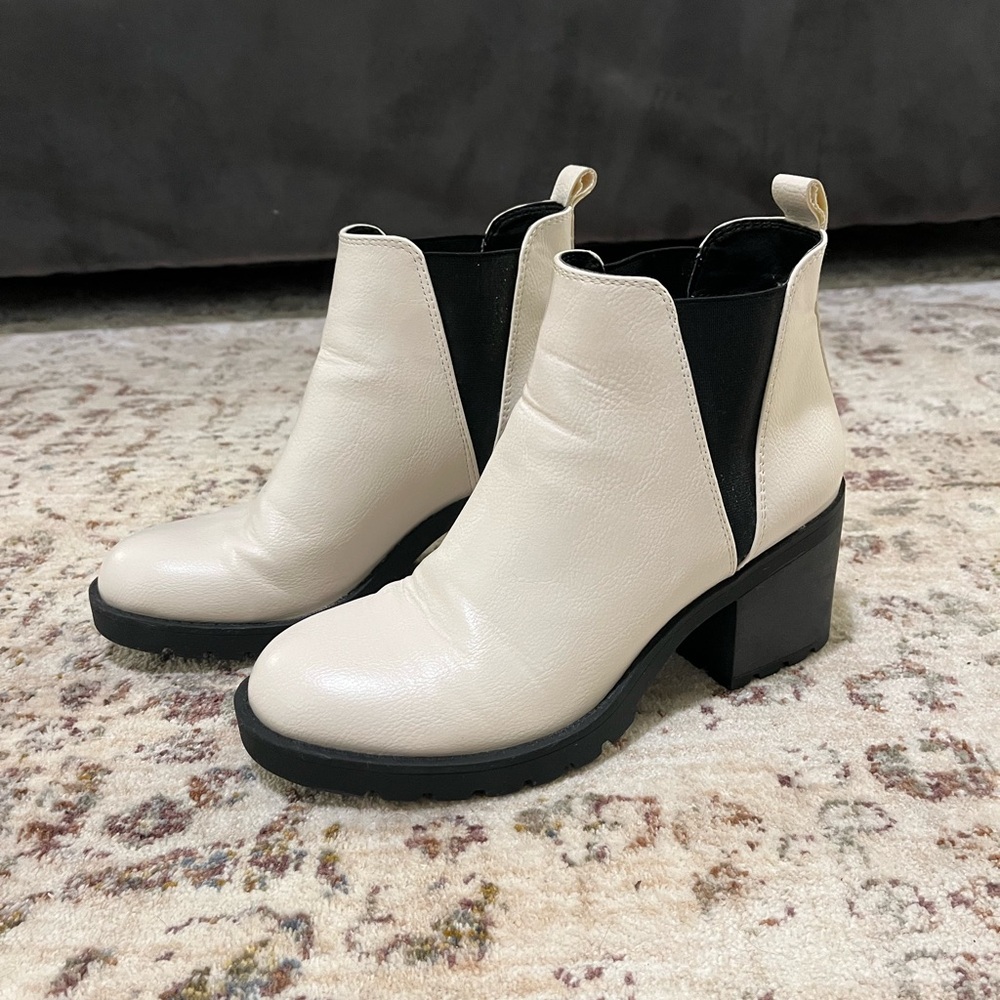 Leather boots